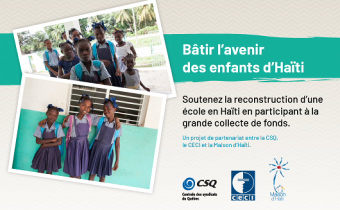 Communiqué : Reconstruction Grand Sud d’Haïti – Un partenariat solidaire pour l’éducation