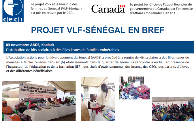 Projet VLF-Sénégal en bref - novembre 2021